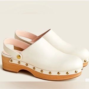 J.Crew leather convertible, clogs